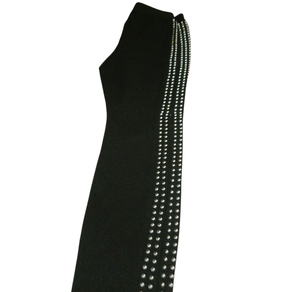 Bar III Silver and Black Studded Leggings
